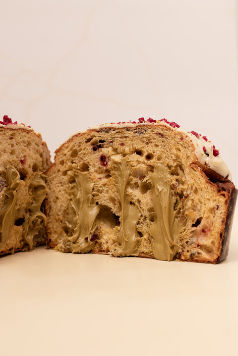 Panettone Lampone e Pistacchio