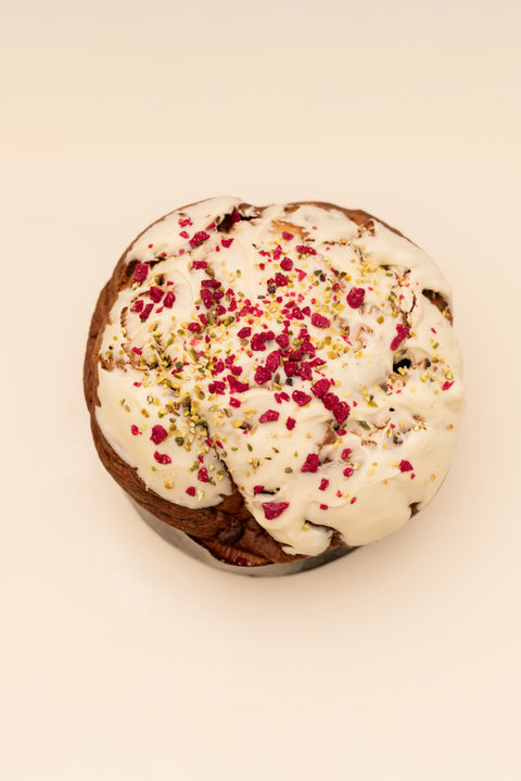 Panettone Lampone e Pistacchio