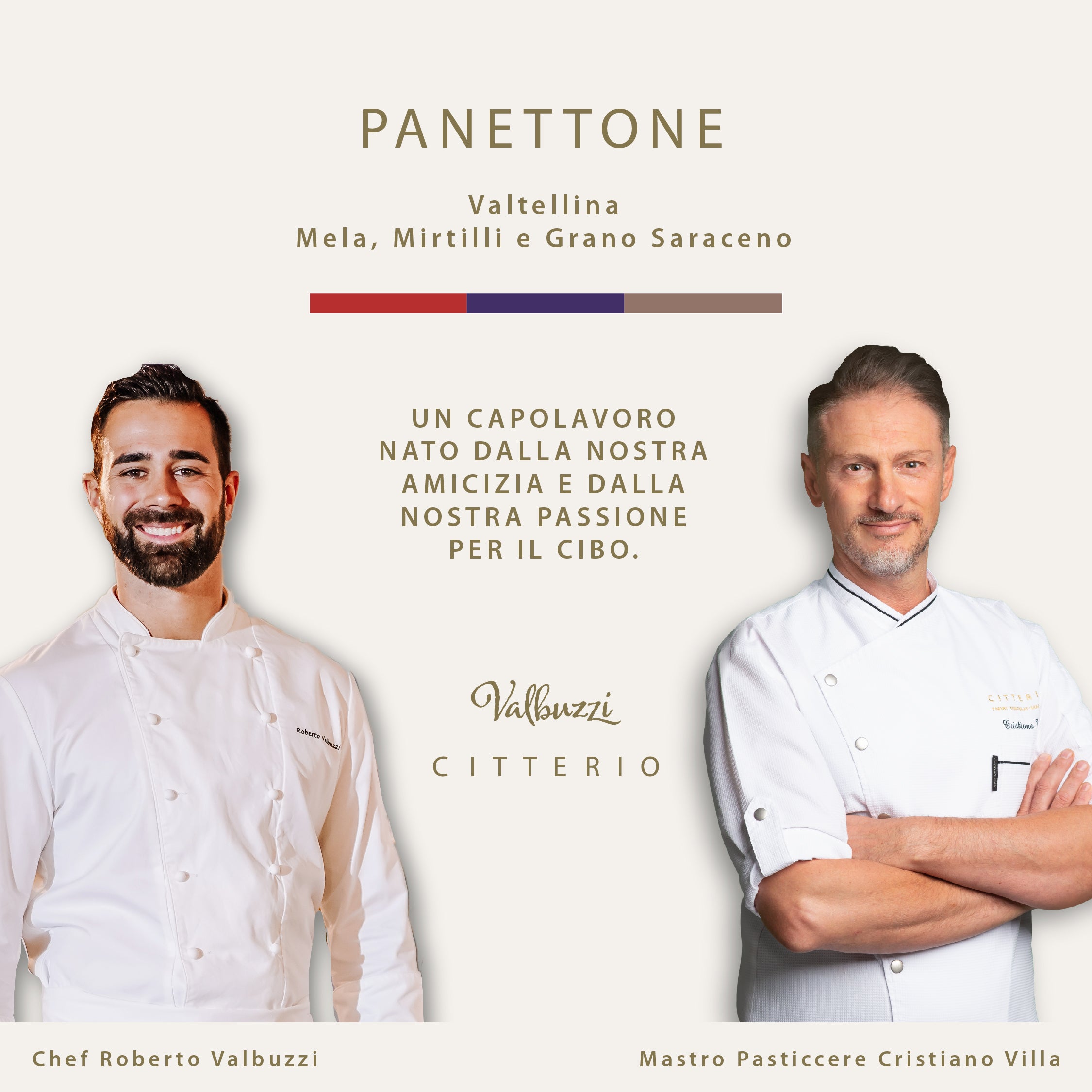Panettone Valtellina Mela Mirtilli Grano Saraceno Chef Valbuzzi Pasticceria Citterio